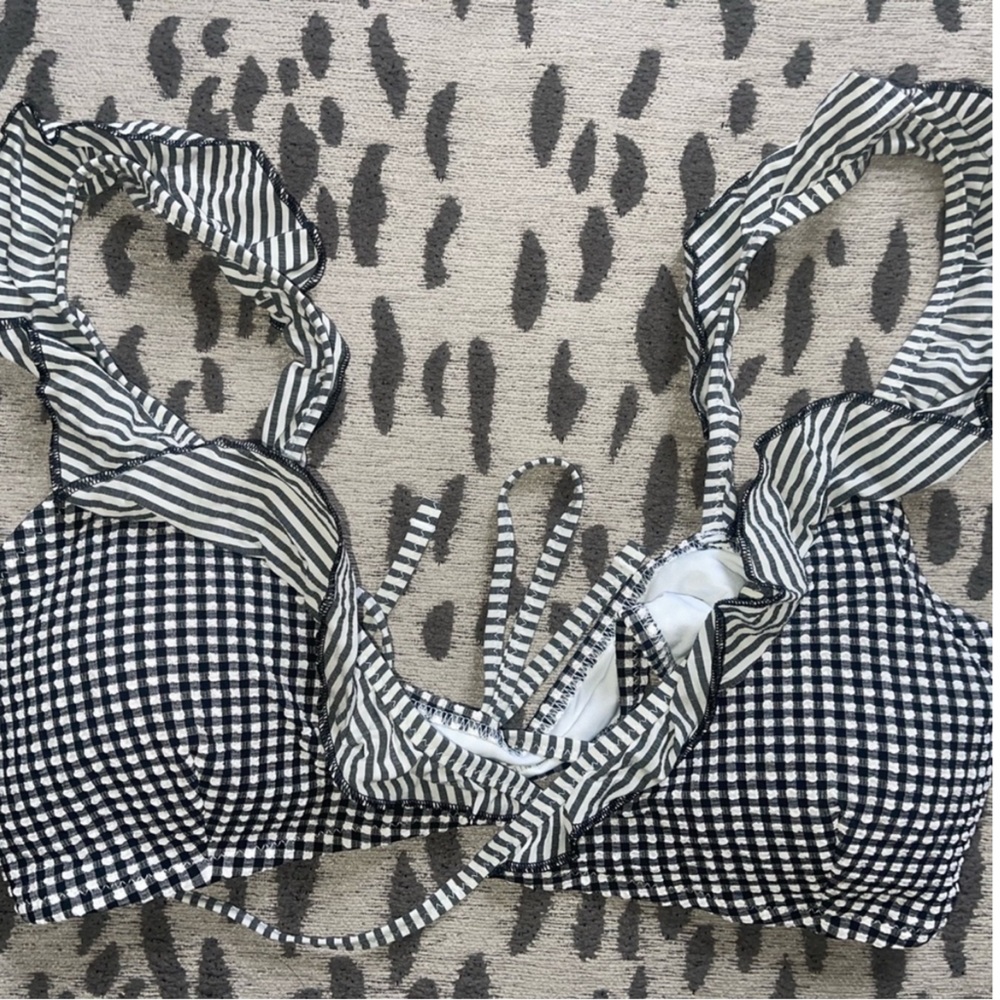 Aerie Gingham Bikini Top